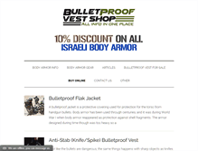 Tablet Screenshot of bulletproofvestshop.com